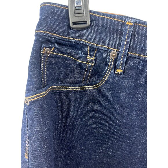 Denizen From Levis Women's Mid-Rise Denim Shorts Sz 14 Frayed Hem Casual Summer - Picture 2 of 10